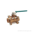 Brass forging 3PCS ball valve welding connection